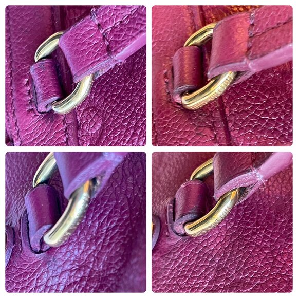 LOUIS VUITTON Aurore Empreinte Bag Satchel Handbag Monogram Leather LV Auth - Picture 6 of 16